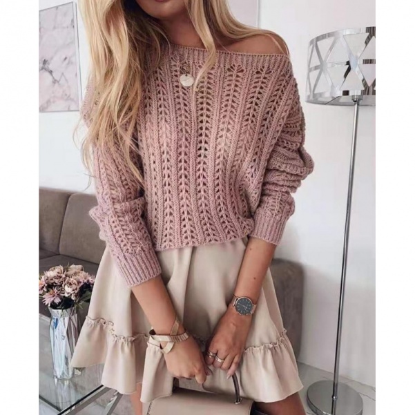 Krásné svetříky Milena pink