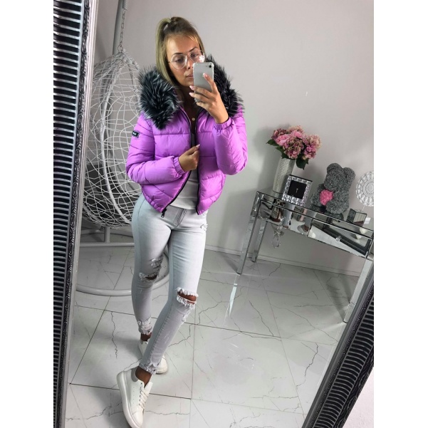 Zimní bunda Violet s bohatým kožichem