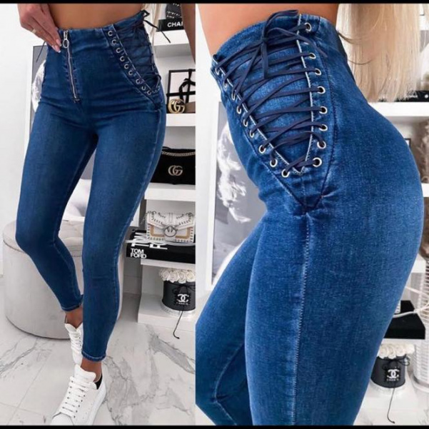 Skvělé džíny s vázáním