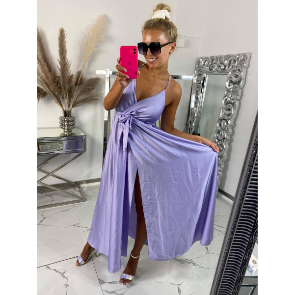 Luxusní šaty Ellie fialové 