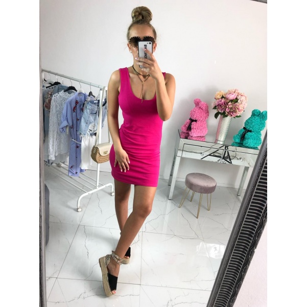 Slim šaty růžové