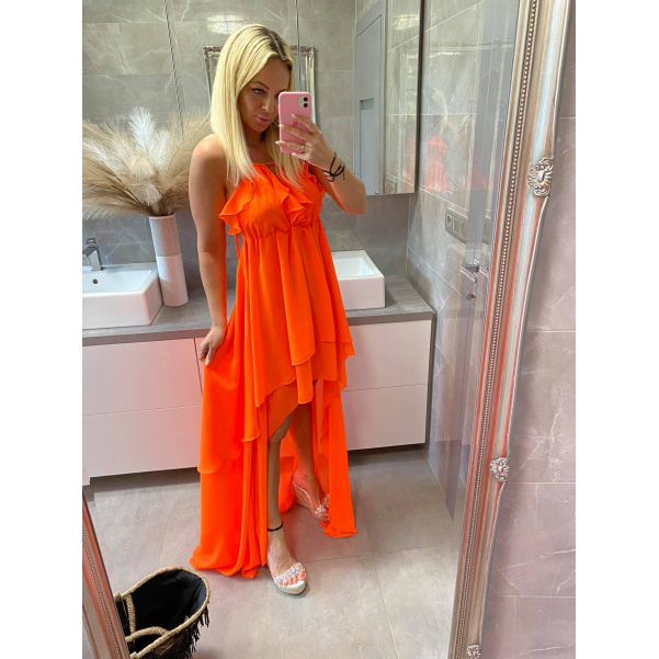 Šaty Colett neon oranžové