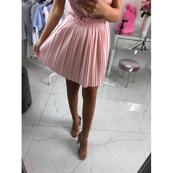 Plisovaná sukně short - růžová