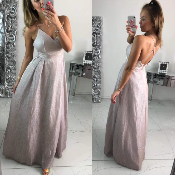 Nádherné long šaty - růžové 