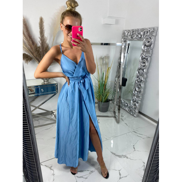 Luxusní šaty Ellie modré