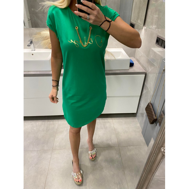 Zelené elastické šaty OLA 