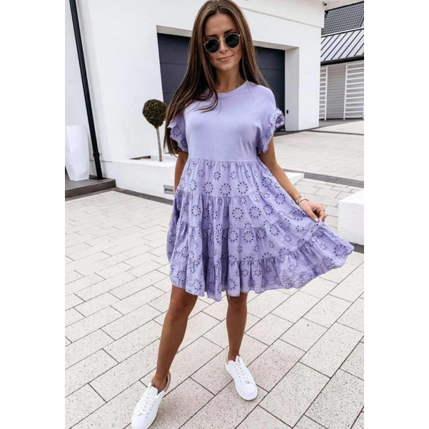 Luxusní šaty Viky fialové