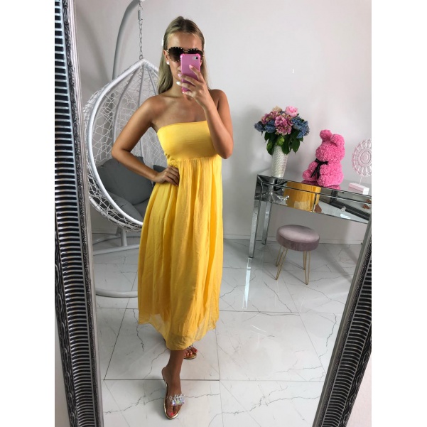 Šaty/sukně 2v1 žluté