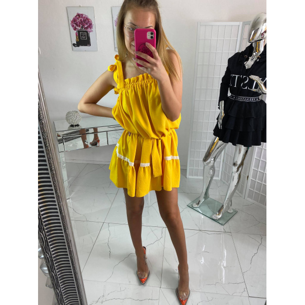 Krásné šaty Moni žluté